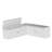 L Shape Storage Bench, Kitchen Breakfast Nook Bench With Cushion Backless Corner Bench Nook  For Entryway  Dining Room Cloakroom, White