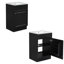 Meuble-lavabo autoportant de 20 po avec lavabo en céramique, meuble-lavabo simple avec support de porte et tablette réglable-1528737834-1528737878