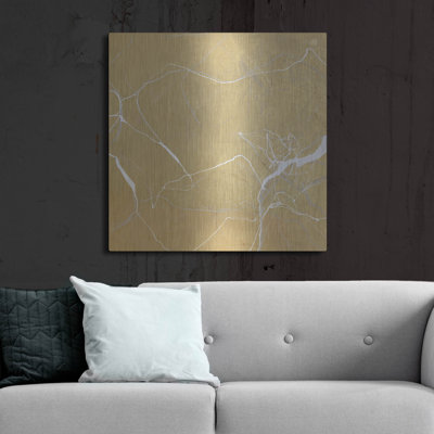  «Gold Marble Variation» par Design Fabrikken, art mural en métal