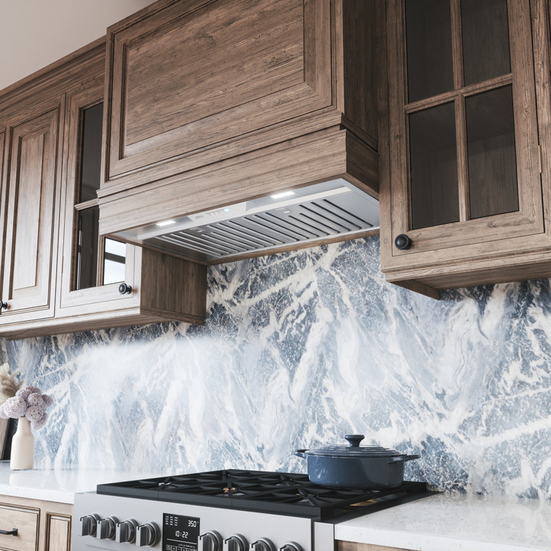 Zephyr Monsoon Mini II 30 in. Insert Range Hood with LED Lights in Stainless Steel