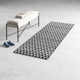 Addy Geometric Handmade Flatweave Recycled P.E.T. Area Rug in Black/White