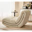 Chaise berçante moderne en bois massif rembourré-101109638
