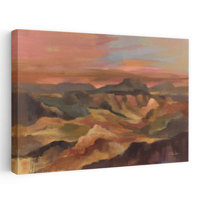 «Desert Ridge Abstract Contemporary Landscape Nature», reproduction d'art murale