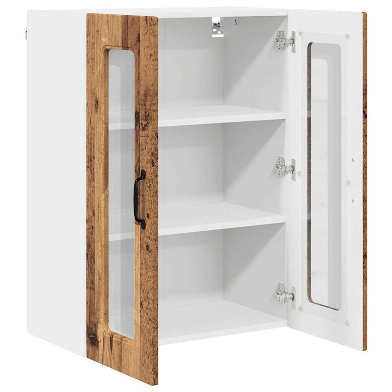 Vidaxl Kitchen Wall Cabinet Sonoma Oak 60 X 31 X 80 Cm Engineered Wood, 80cm H x 60cm W x 31cm D, Old Wood