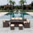 Storz Wicker - Person Patio Conversation Sets with Cushions-1185978097