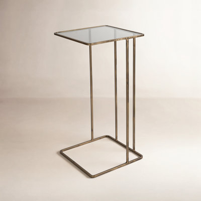Margos Glass Top End Table