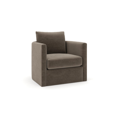 Carmella Upholstered Swivel Barrel Chair