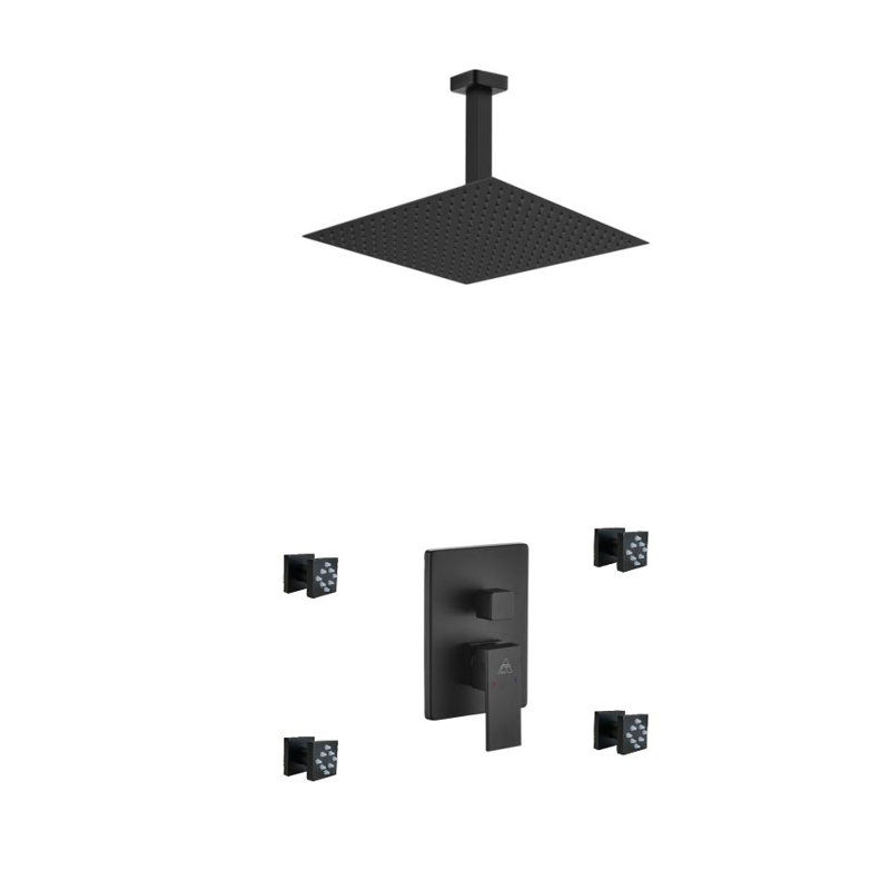 Aqua Piazza Complete Shower System with Rough in-Valve