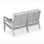 Causeuse en eucalyptus avec coussins, bois flotté, coussins bourgogne-1857580912-1857580917