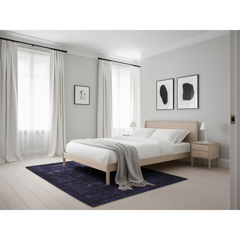 Tapis abstrait moderne abstraite, Rectangle 5 pi x 7 pi
