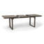 Table de salle à manger d'extérieur extensible en bois d'acacia, gris