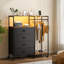 Commode 4 tiroirs avec support à vêtements et station de charge Lumina-386267331