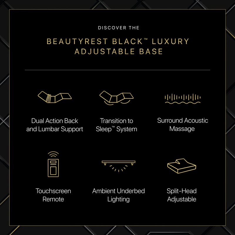Beautyrest Black Luxury Adjustable Base, Queen