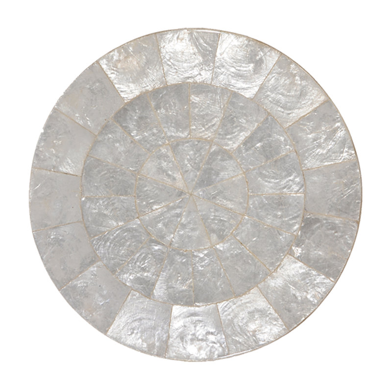 Round Capiz Placemat, Natural