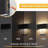 Horizontal Wall Sconce Night Light With 3000K Warm White And Sliding Dimmer