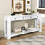 Console / canapé avec tiroirs de rangement et tablette inférieure pour le vestibule-1654849960