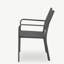 Chaise d'extérieur moderne en alliage d'aluminium, siège en filet, ensemble de deux