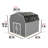 Hudson 12 ft. W x 12 ft. D Wood Storage Shed with Floor-113449381