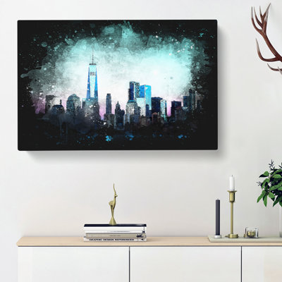 Freedom Tower And New York City - Wrapped Canvas