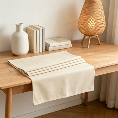 Farmhouse Table Runner 72 Inches Long, Polyester Dining Table Runner For Kitchen, Living Room, Bedroom, Holiday Party And Banquet Decor