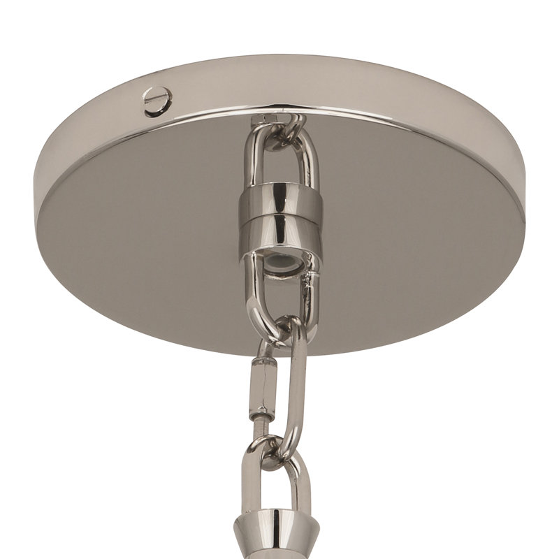 Decker 3 - Light Pendant, White, Polished Nickel