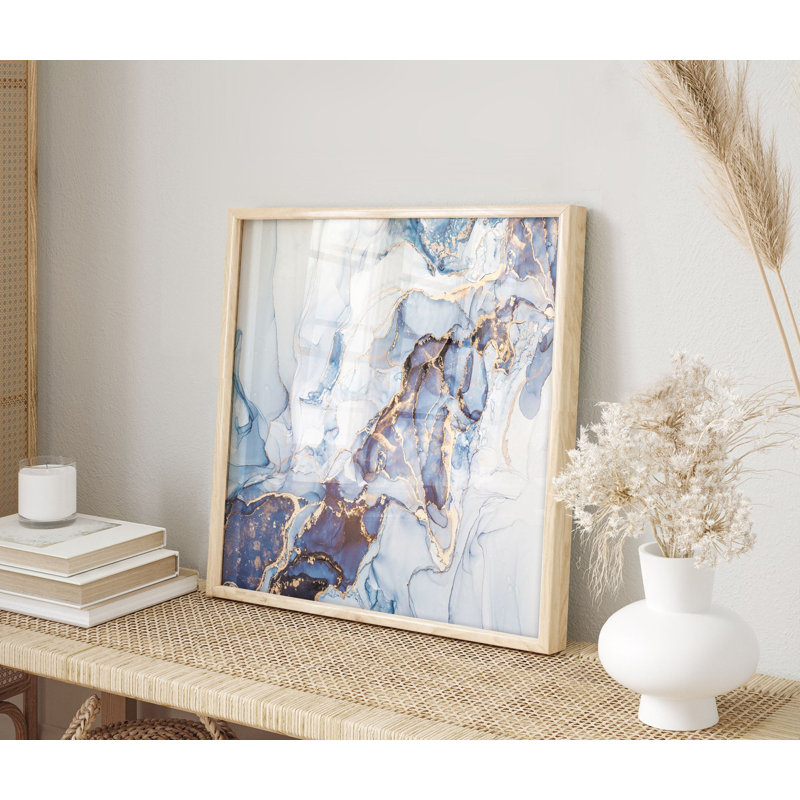 «Abstract Geode Dreams», reproduction d'art moderne sans cadre, H 20 po x l 20 po