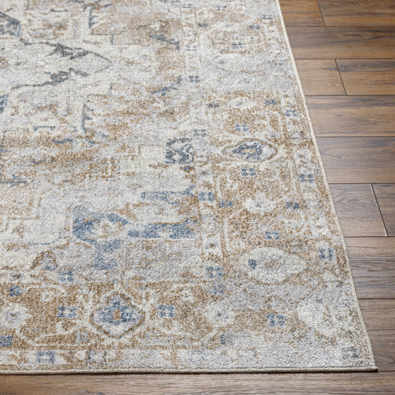 Oceana Oriental Gray Area Rug, Rectangle 2' x 4'