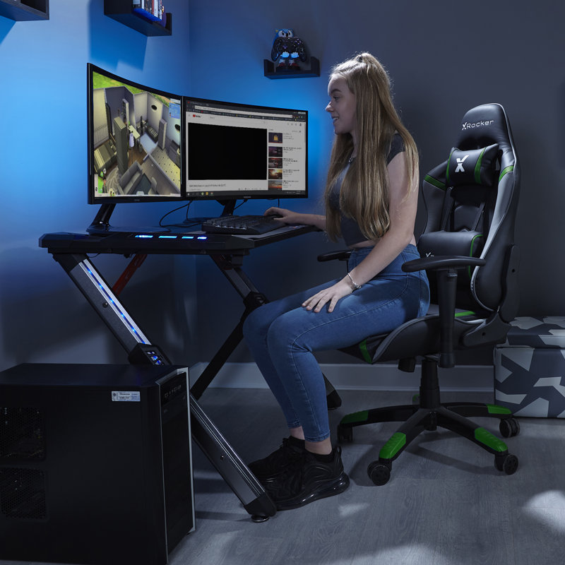 X Rocker Junior Agility Gaming Chair, Green/Black