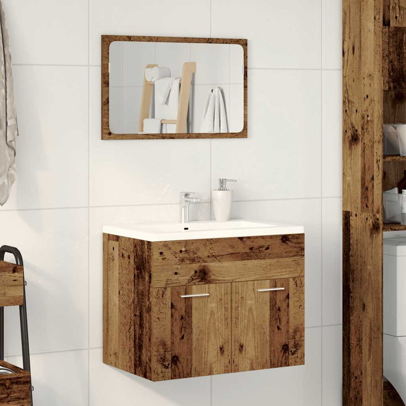 Bathroom Suite, Medium Wood