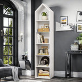 Brynesha 72.8'' H 6-Tier Narrow Bookshelf, Modern Display Shelving Storage Rack