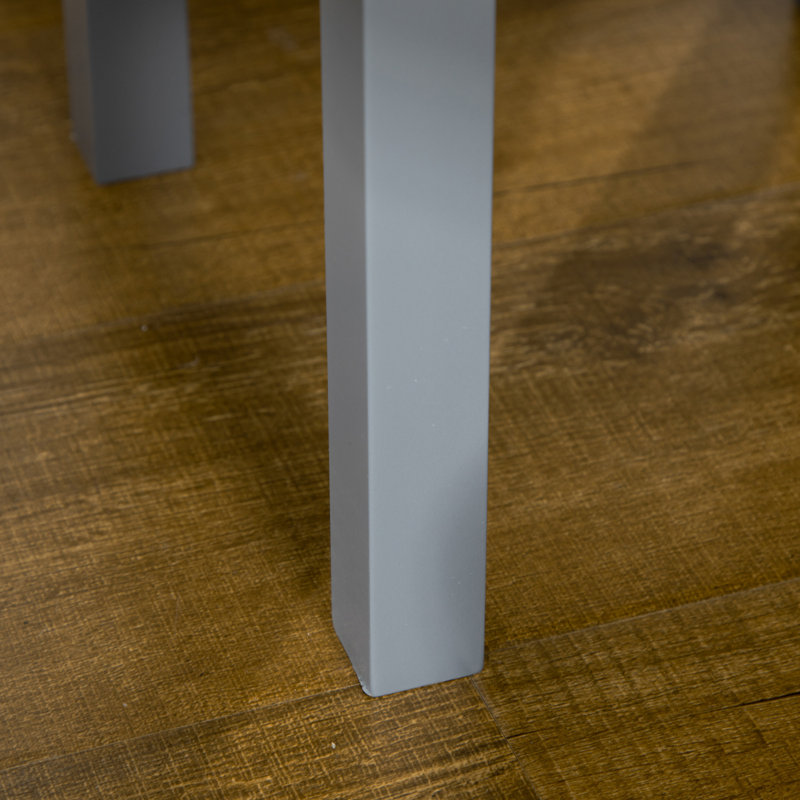 Kolb End Table with Storage, Light Grey
