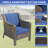 A Three-Seater Sofa + Two Armchairs + Two Footstools