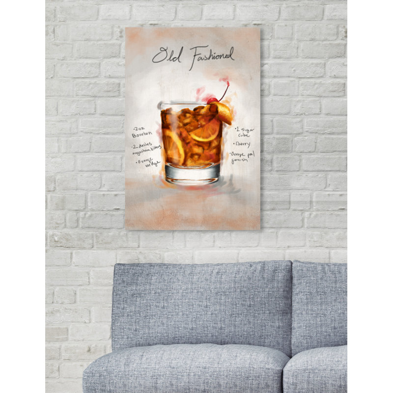 «Old Fashioned», impression sur toile tendue, H 24 po x l 16 po