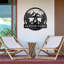 Décoration murale personnalisée en métal Bonfire Mountain Landscape-106387267-107197228-106387270