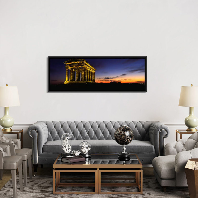 «Penshaw Monument, London, England» par Panoramic Images - Impression sur toile tendue sur châssis, Toile avec cadre noir