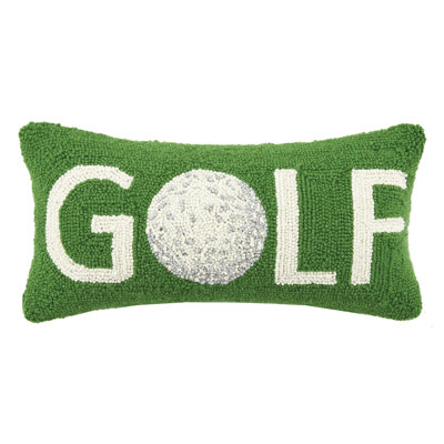 Golf Hook Wool Lumbar Pillow