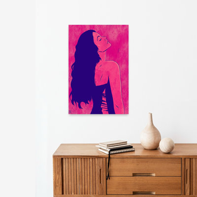 Elegant Dreamer Profile Contemporary Wall Art Print by Giuseppe Cristiano - Wrapped Canvas Print