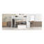 Lit mezzanine simple avec lit autonome, tablettes, bureau et garde-robe - blanc-373898186-373898185