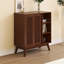 Modern Rattan Sideboard With Adjustable Shelves-1907321742