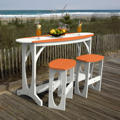 Shoreline 3-Piece Bar Height Balcony Set