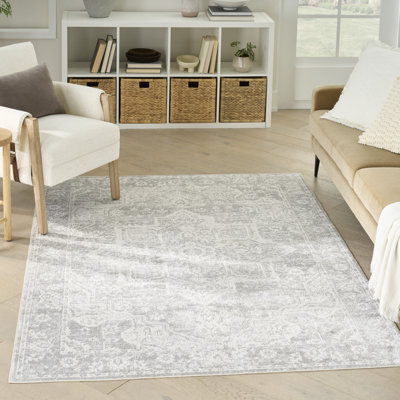 Tapis gris Bungalow Bungalow Rose Cassidey