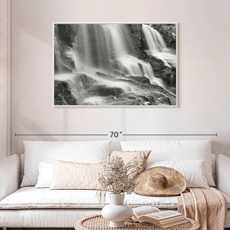 Lac Supérieur I, Cadre flottant blanc, 40 po x 27 po