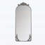 58x24 Inch Arched Full Body Mirror with Vintage Carved Applique-117805385