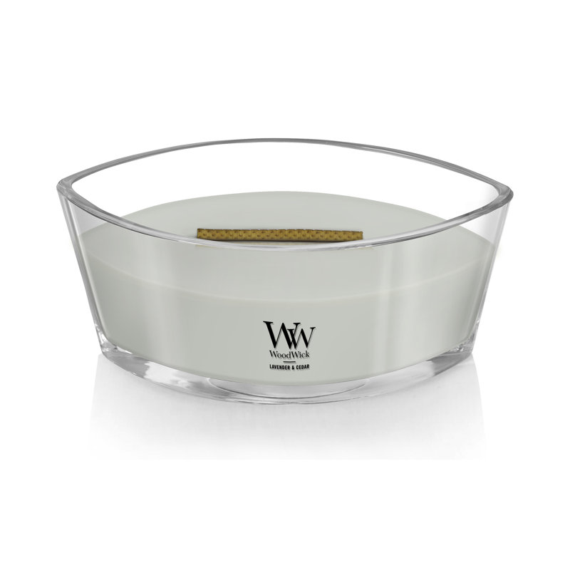 WoodWick® Cinnamon Chai Ellipse Candle, Light Gray