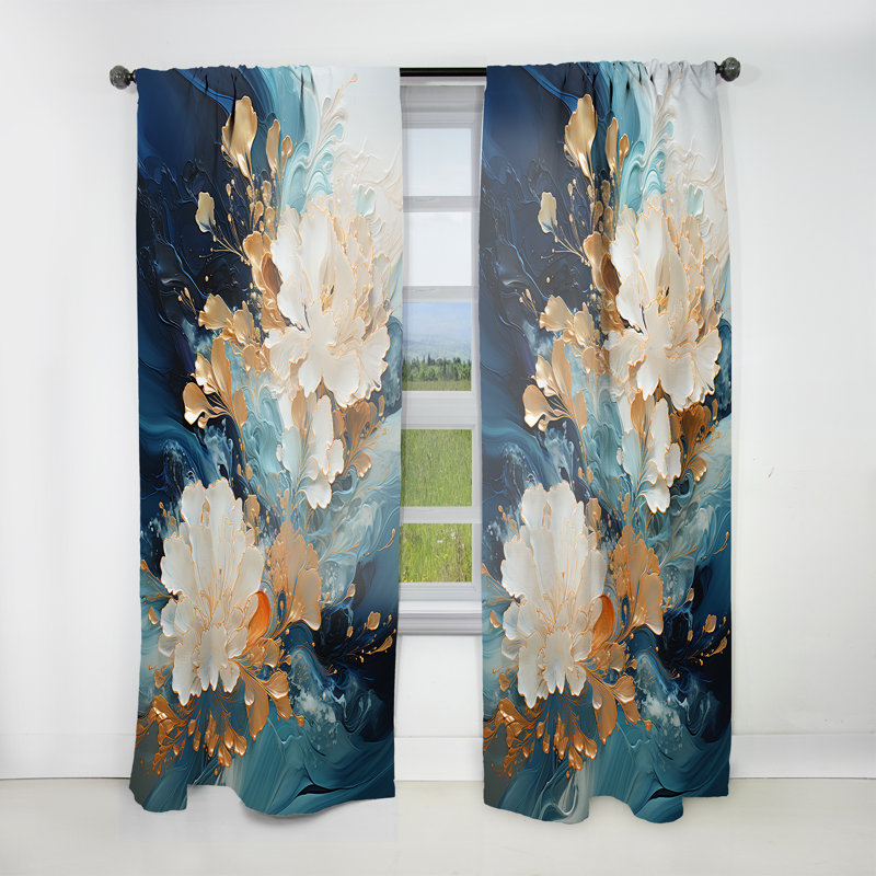 Zina - Rideau Storms - Rideau obscurcissant sans motif - 1 panneau, L 52 po x L 108 po
