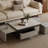Modern simple microcrystalline stone coffee table