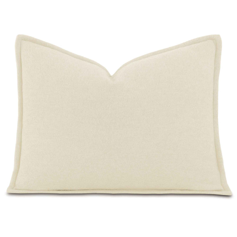 Brera Cotton Pillow Sham, Ivory, King