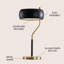 Lampe de bureau 23 po