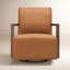 Ricki Wood Arm Swivel Accent Chair-1313601659