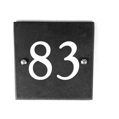 Yaletown 15cm H Slate House Number
